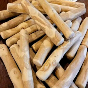 Wholesale 100% Natural Coffee Wood Dog Chew Sticks Coffee Tree Wood Chewing Toys for Dog Dental Care